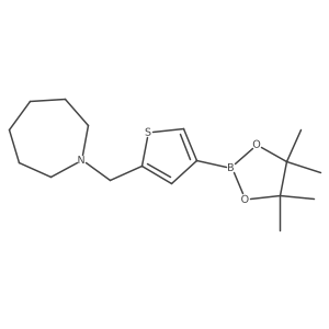1-{[4-(4,4,5,5-Tetramethyl-1,3,2-dioxaborolan-2-yl)-2-thienyl]methyl}hexahydro-1H-azepine Structure