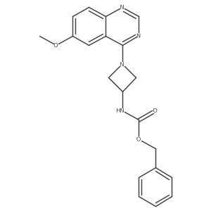 [1-(6-Methoxy-quinazolin-4-yl)-azetidin-3-yl]-carbamic acid benzyl ester Structure
