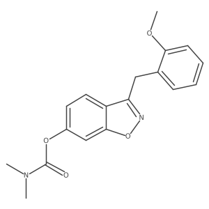 [3-[(2-methoxyphenyl)methyl]-1,2-benzoxazol-6-yl] N,N-dimethylcarbamate Structure