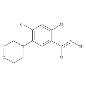 2-Amino-4-chloro-n-hydroxy-5-morpholin-4-yl-benzamidine Structure