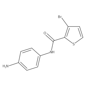 N-(4-aminophenyl)-3-bromothiophene-2-carboxamide结构式