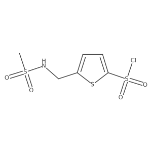 5-(Methylsulfonamidomethyl)thiophene-2-sulfonyl chloride Structure