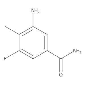 3-Amino-5-fluoro-4-methylbenzamide结构式
