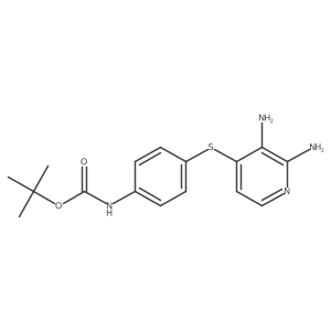 Tert-butyl 4-(2,3-diaminopyridin-4-ylthio)phenylcarbamate Structure