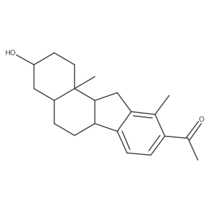 1-[(3S,4aS,6aR,11aS,11bS)-3-hydroxy-10,11b-dimethyl-1,2,3,4,4a,5,6,6a,11,11a-decahydrobenzo[a]fluoren-9-yl]ethanone结构式