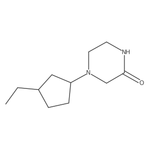 4-(3-Ethylcyclopentyl)-2-piperazinone结构式