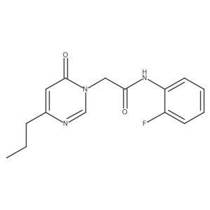 N-(2-fluorophenyl)-2-(6-oxo-4-propylpyrimidin-1(6H)-yl)acetamide Structure