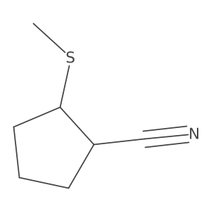 2-(Methylthio)cyclopentanecarbonitrile Structure