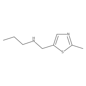 [(2-Methyl-1,3-thiazol-5-YL)methyl](propyl)amine结构式