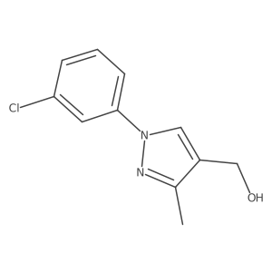 [1-(3-Chlorophenyl)-3-methylpyrazol-4-yl]methanol Structure