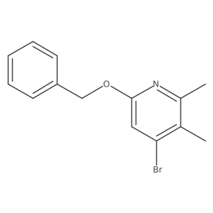 4-Bromo-2,3-dimethyl-6-[(phenylmethyl)oxy]pyridine Structure