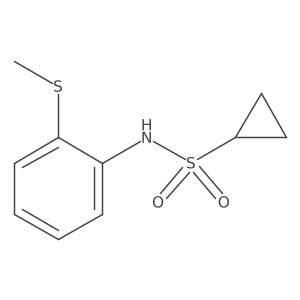 N-(2-(methylthio)phenyl)cyclopropanesulfonamide结构式