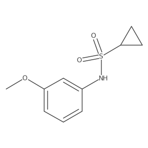 N-(3-methoxyphenyl)cyclopropanesulfonamide结构式