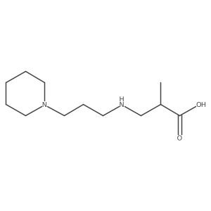 2-Methyl-3-[(3-piperidin-1-ylpropyl)amino]propanoic acid结构式