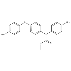 Methyl 2-[4-(4-aminophenoxy)phenyl]-2-(4-aminophenyl)acetate Structure