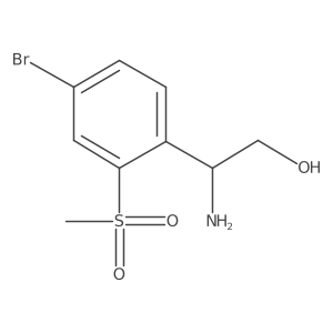 (I(2)S)-I(2)-Amino-4-bromo-2-(methylsulfonyl)benzeneethanol结构式