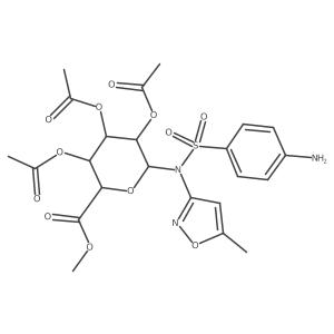 Sulfamethoxazole 2,3,4-Tri-O-acetyl-beta-D-glucuronide Methyl Ester Structure