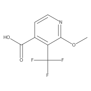 2-Methoxy-3-(trifluoromethyl)isonicotinic acid结构式