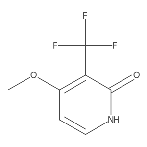2-Hydroxy-4-methoxy-3-(trifluoromethyl)pyridine结构式