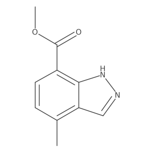 4-methyl-1H-indazole-7-carboxylic acid methyl ester Structure