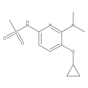 N-(5-Cyclopropoxy-6-(dimethylamino)pyridin-2-YL)methanesulfonamide Structure