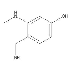 4-(Aminomethyl)-3-(methylamino)phenol Structure