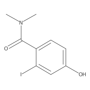 4-Hydroxy-2-iodo-N,N-dimethylbenzamide Structure