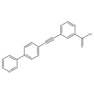 4-[2-[4-(3-Pyridinyl)phenyl]ethynyl]-2-pyridinecarboxylic acid Structure