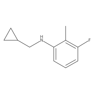 N-(cyclopropylmethyl)-3-fluoro-2-methylaniline结构式