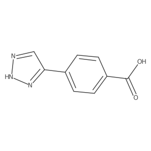 4-(1H-1,2,3-triazol-4-yl)benzoic acid Structure