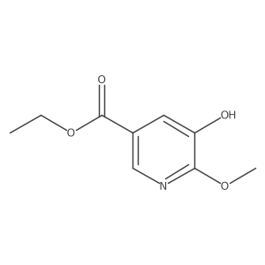 Ethyl 5-hydroxy-6-methoxynicotinate结构式