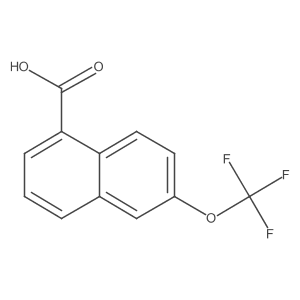 6-(Trifluoromethoxy)-1-naphthoic acid结构式