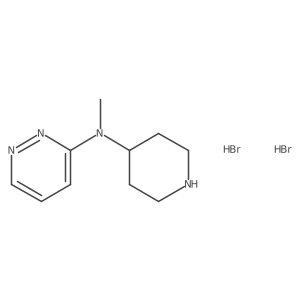 N-methyl-N-(piperidin-4-yl)pyridazin-3-amine dihydrobromide Structure