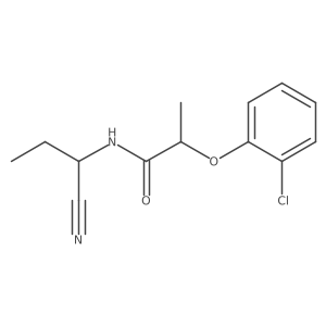 2-(2-chlorophenoxy)-N-(1-cyanopropyl)propanamide Structure