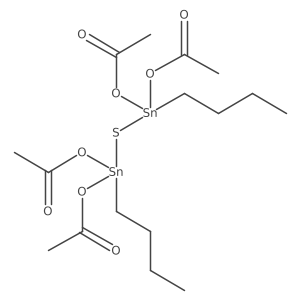 1,3-Dibutyldistannathiane-1,1,3,3-tetrayl tetraacetate结构式