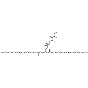 Octadec-9-enoic acid 2-{[2-amino-2-(methoxy-methyl-carbamoyl)-ethoxy]-hydroxy-phosphoryloxy}-1-octadec-9-enoyloxymethyl-ethyl ester Structure