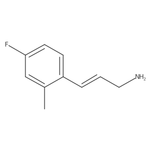 3-(4-Fluoro-2-methylphenyl)prop-2-en-1-amine Structure