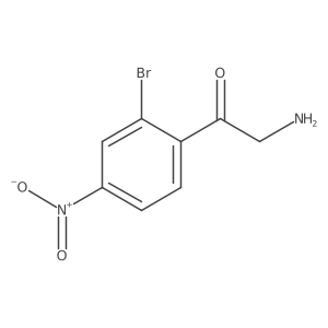 2-Amino-1-(2-bromo-4-nitrophenyl)ethan-1-one结构式