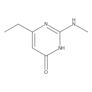 6-Ethyl-2-(methylamino)-3,4-dihydropyrimidin-4-one Structure
