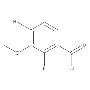 4-Bromo-2-fluoro-3-methoxybenzoyl chloride结构式