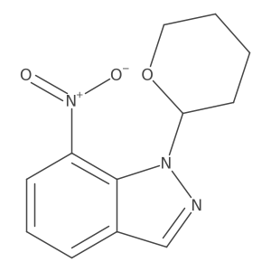 7-Nitro-1-(tetrahydro-2H-pyran-2-yl)-1H-indazole结构式