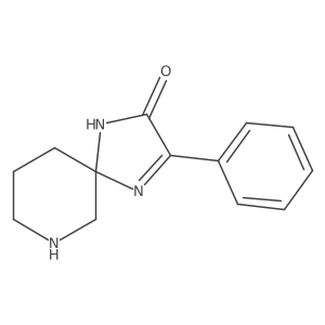3-Phenyl-1,4,7-triazaspiro[4.5]dec-3-en-2-one结构式