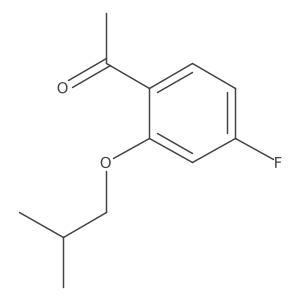 1-(4-Fluoro-2-isobutoxyphenyl)ethanone Structure