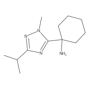 1-(3-Isopropyl-1-methyl-1h-1,2,4-triazol-5-yl)cyclohexan-1-amine结构式