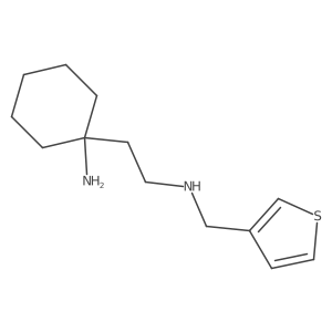 3-Thiophenemethanamine, N-[2-(1-aminocyclohexyl)ethyl]-结构式