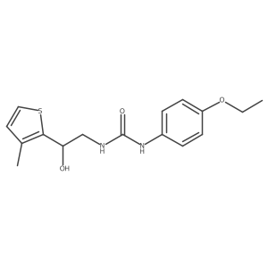 1-(4-Ethoxyphenyl)-3-[2-hydroxy-2-(3-methylthiophen-2-yl)ethyl]urea Structure