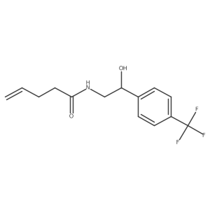 N-(2-hydroxy-2-(4-(trifluoromethyl)phenyl)ethyl)pent-4-enamide Structure
