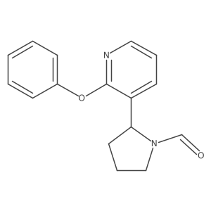 2-(2-Phenoxypyridin-3-yl)pyrrolidine-1-carbaldehyde结构式