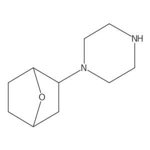 1-{7-Oxabicyclo[2.2.1]heptan-2-yl}piperazine Structure