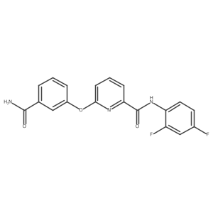 2-Pyridinecarboxamide,6-[3-(aminocarbonyl)phenoxy]-n-(2,4-difluorophenyl)-结构式